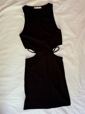Pull&Bear Black Cutout Dress